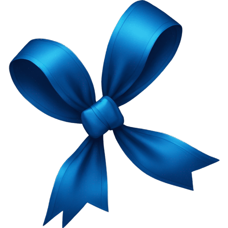 Darker blue bow emoji