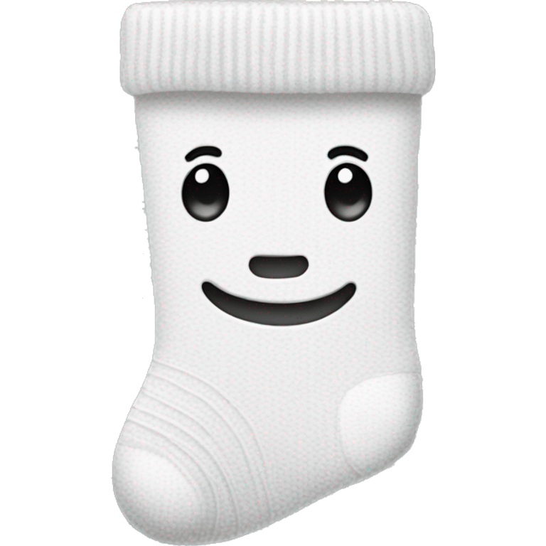 White cute sock emoji