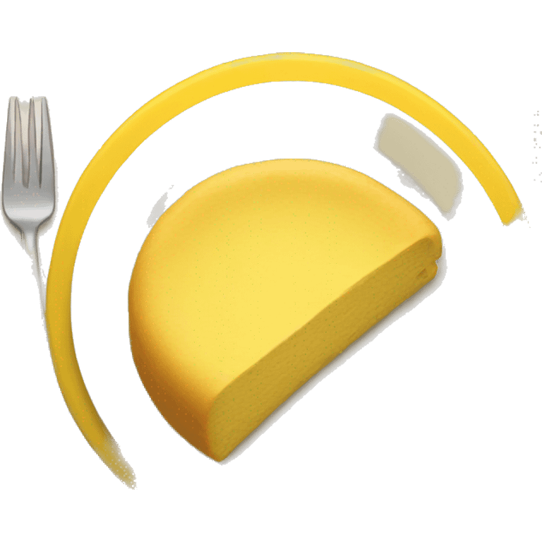 Yellow plate  emoji