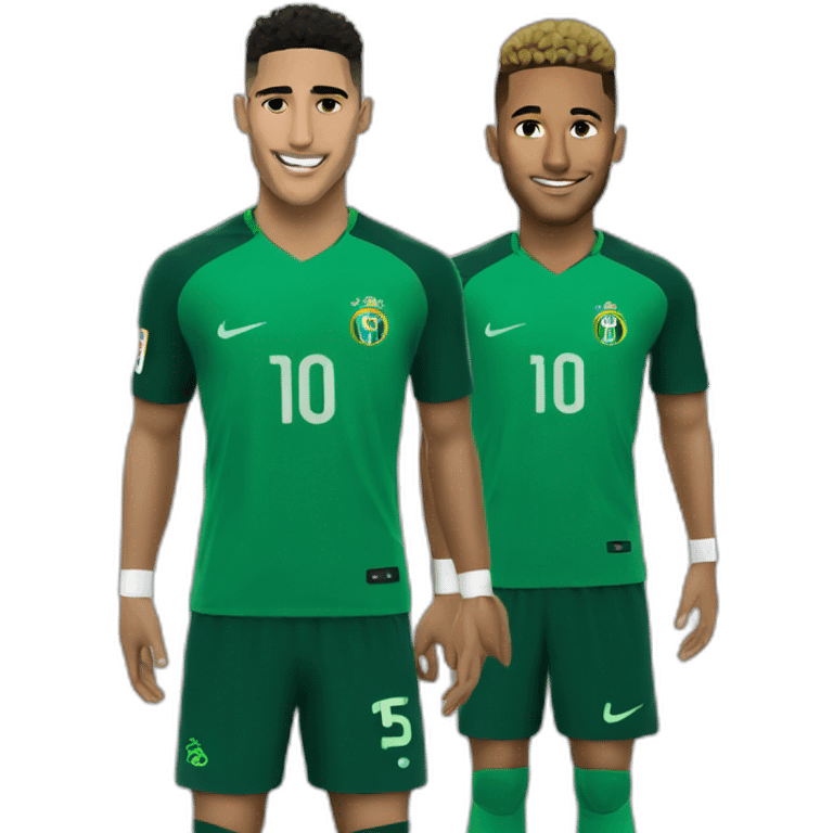 Hakimi et neymar emoji