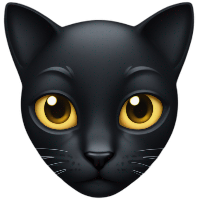 cyber black cat emoji