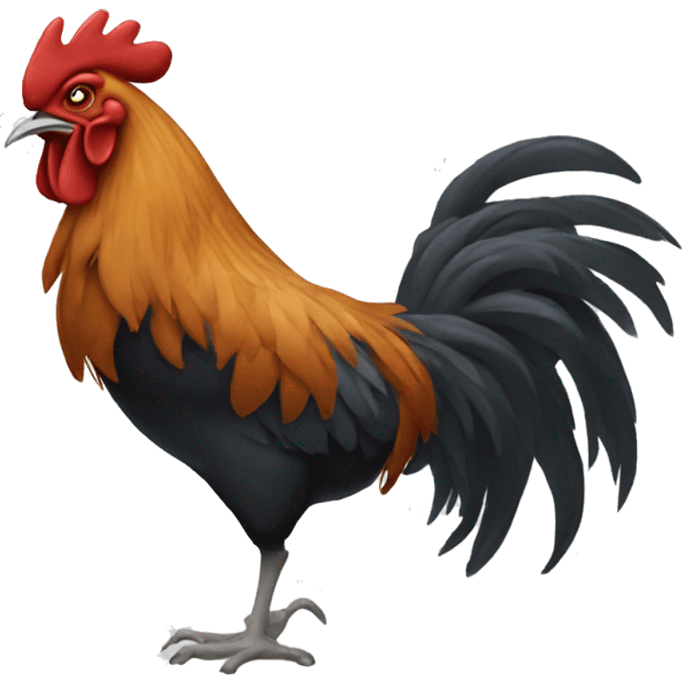 sick rooster emoji