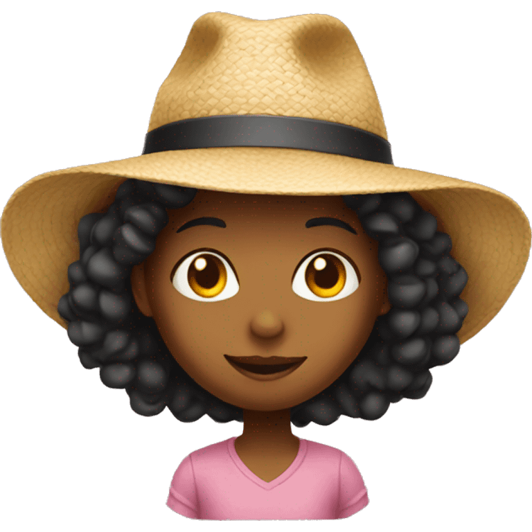 girl with hat emoji