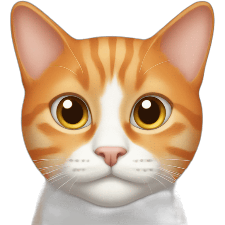 orange cat white chin emoji