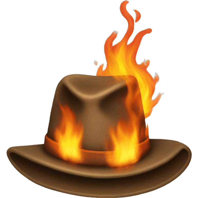 burning hat emoji