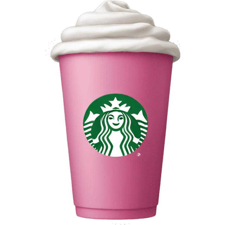 Pink Starbucks  emoji