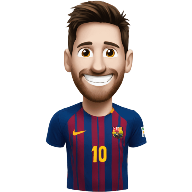 Messi smile emoji