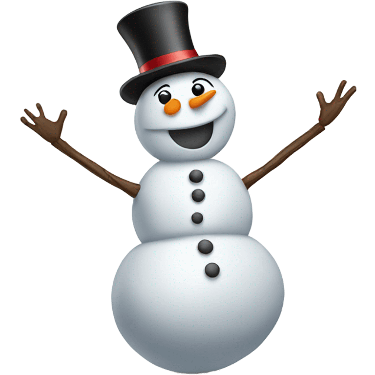 Dancing snowman emoji