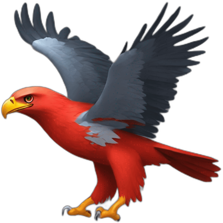 red eagle playing games emoji