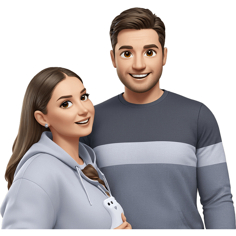 smiling couple under bright light emoji