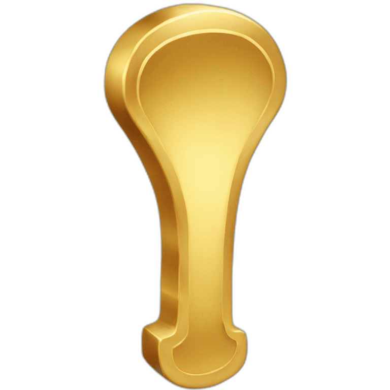 gold exclamation mark emoji