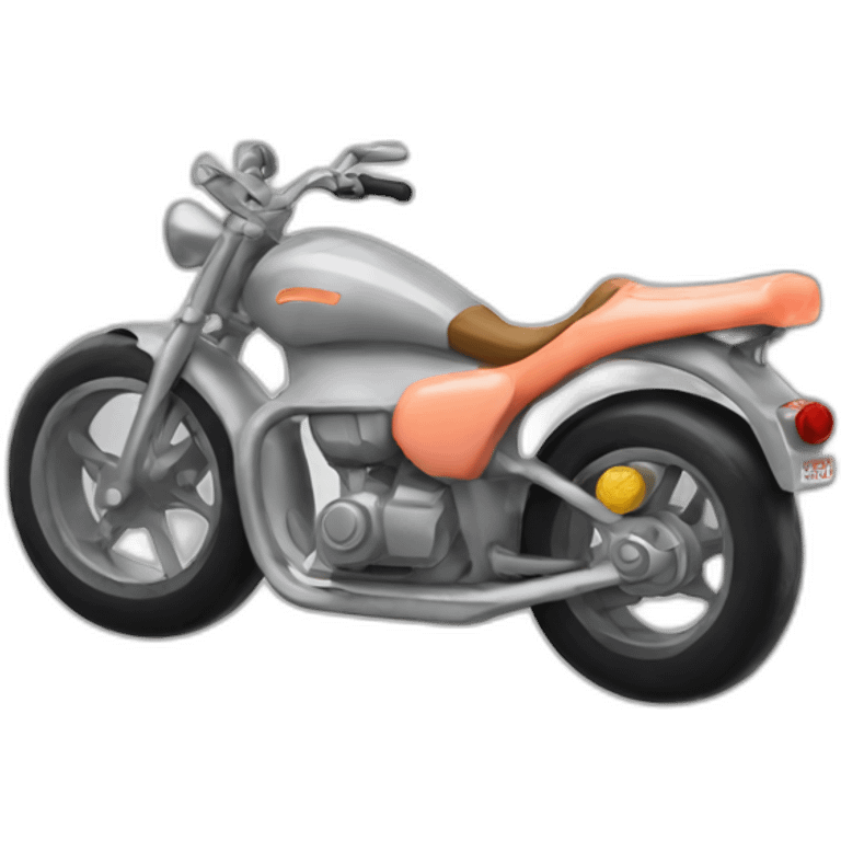 Smoked salmon bike emoji