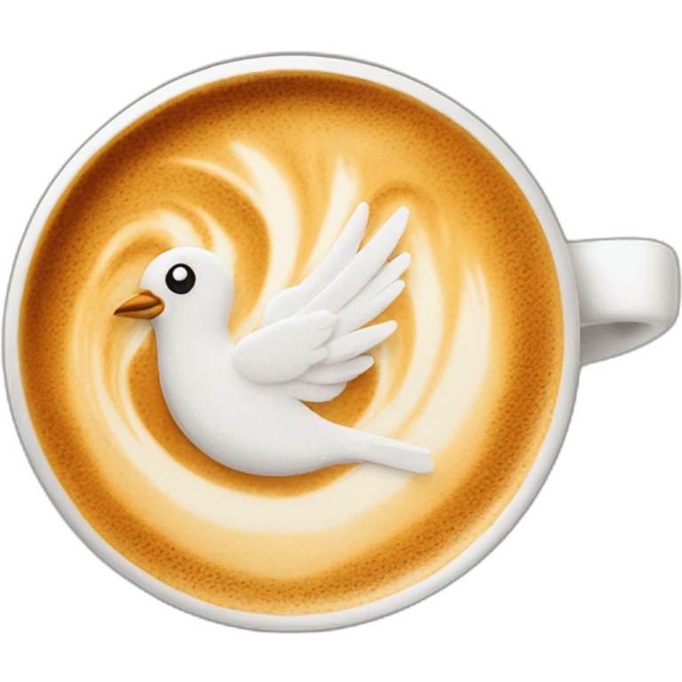 latte-with-picture-of-bird emoji