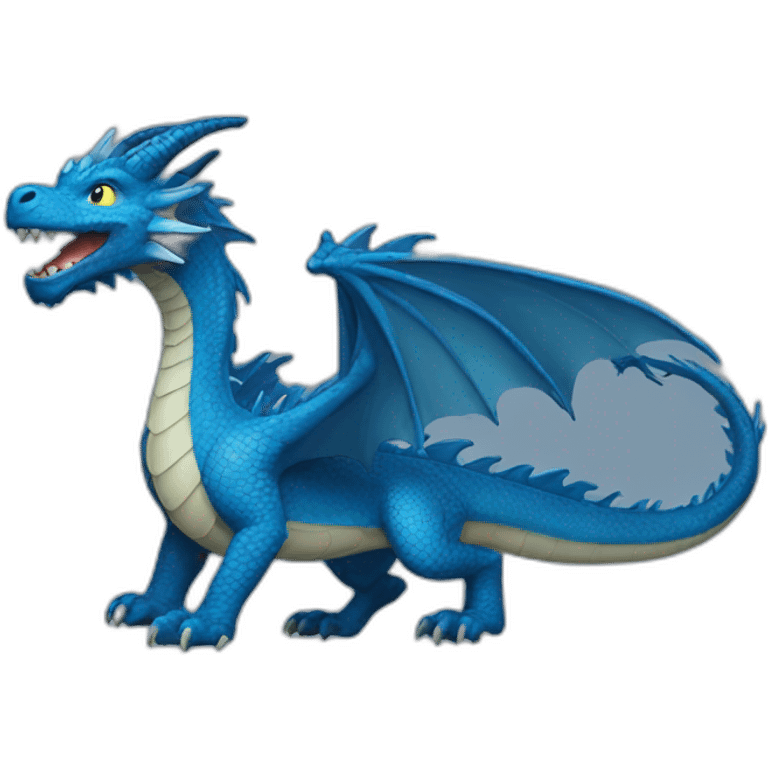 blue dragon emoji