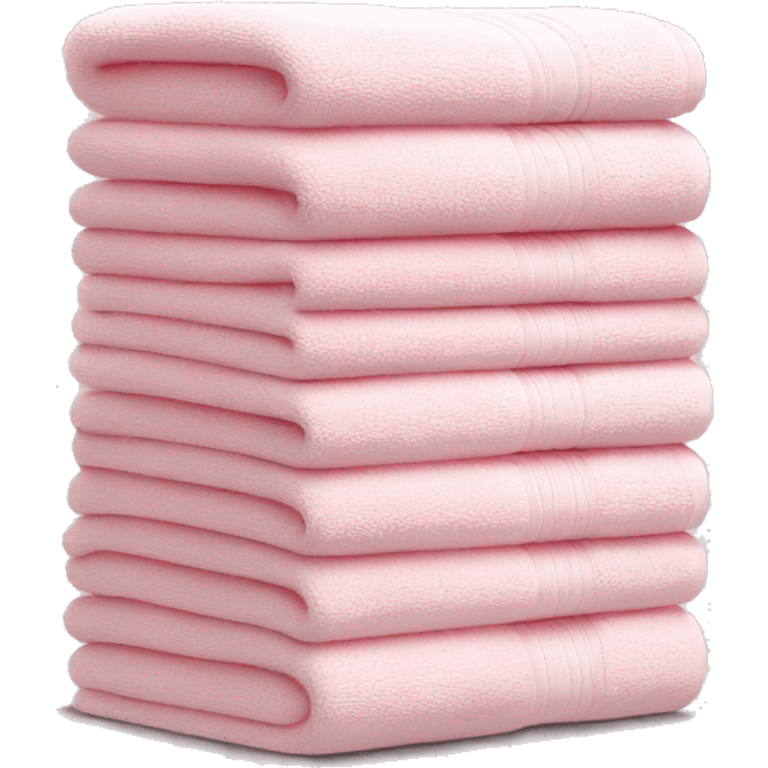 Light pink stacked towels emoji