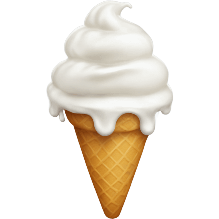 ice cream melting white emoji