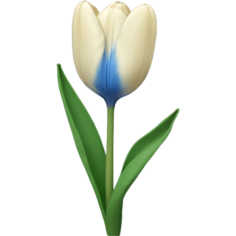 tulip blue flower  emoji