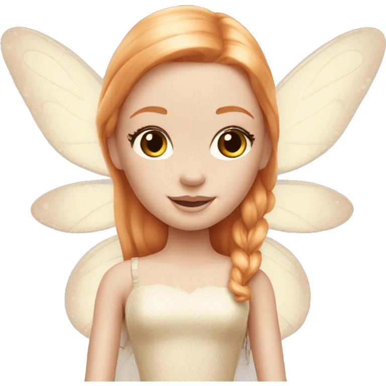 Pale Barbie fairy ginger emoji