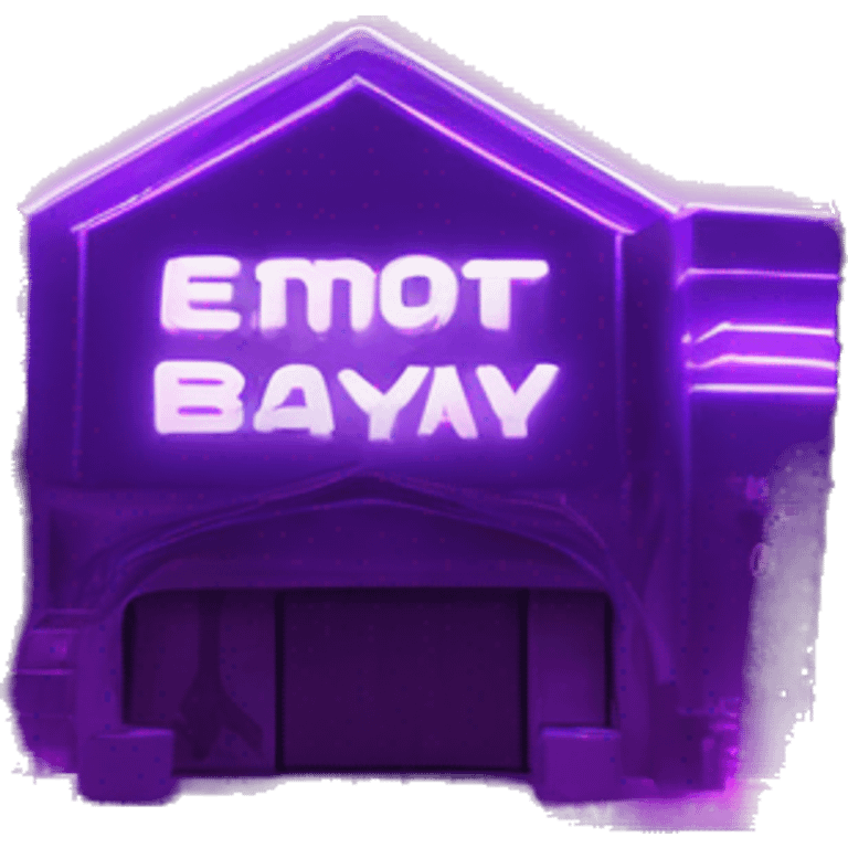 “Violet bay RP” gaming logo for gta roleplay, neon lighting  emoji