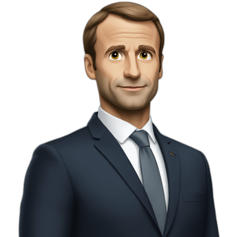 Macron sur Marrine le peine emoji