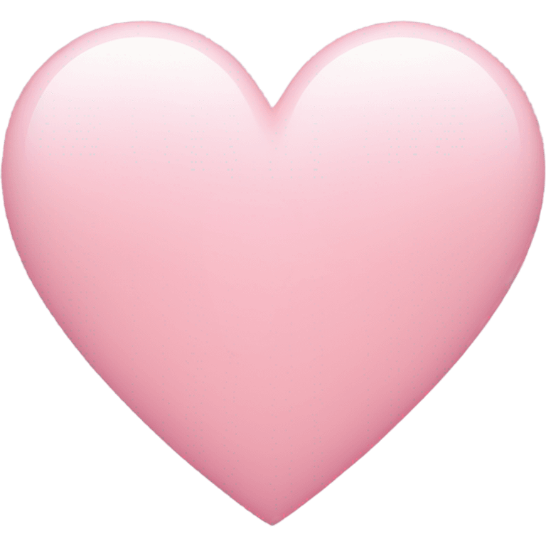 Light pink heart emoji