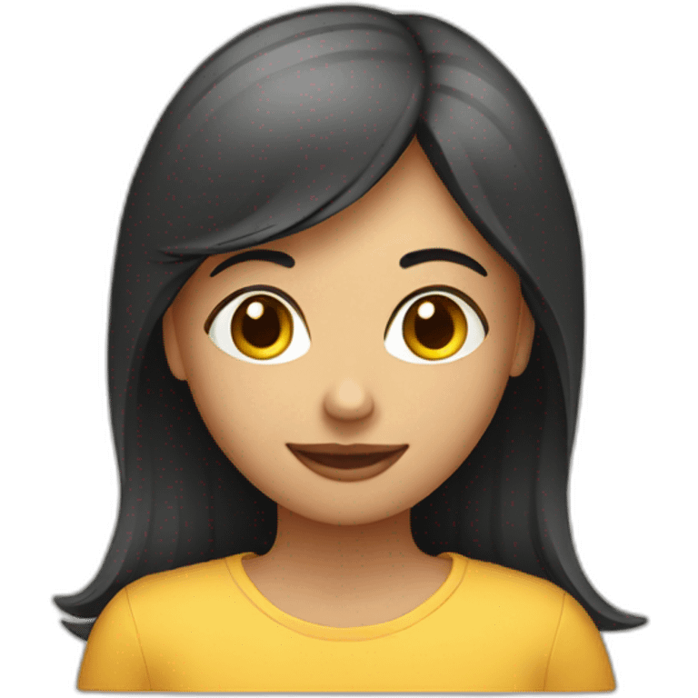 girl on the computer monitor emoji