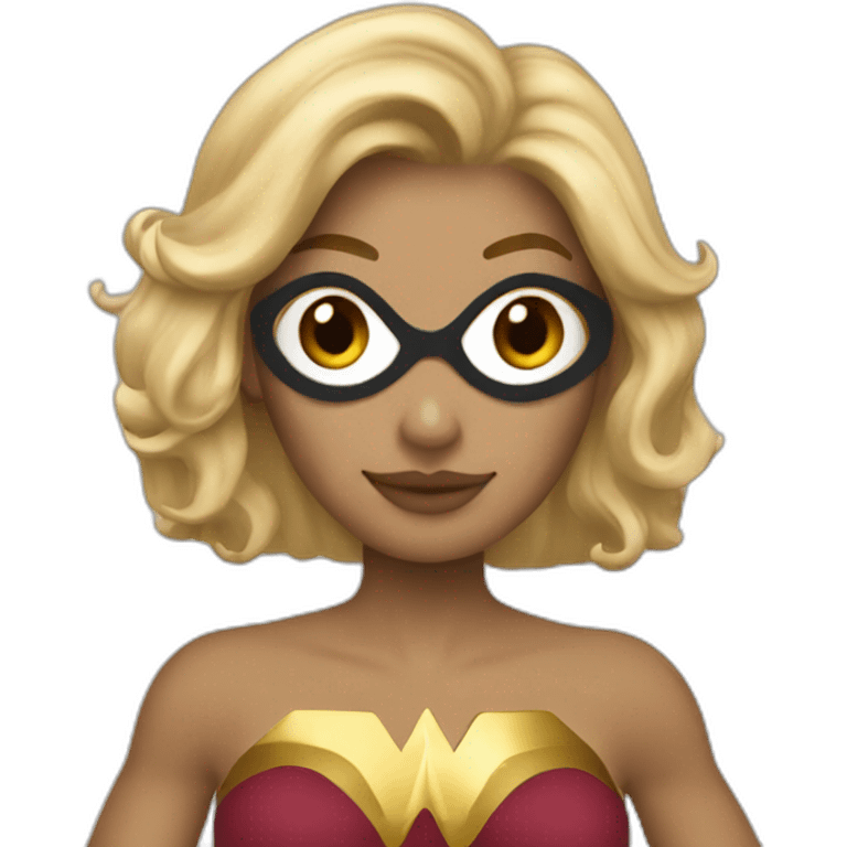 Wonderwoman blonde vole emoji