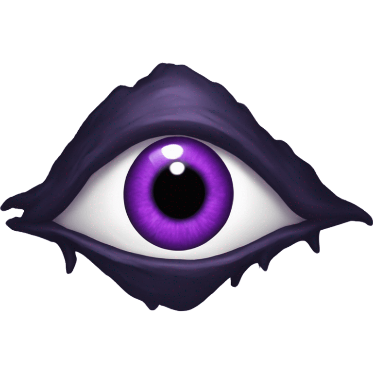 a purple sauron eye emoji