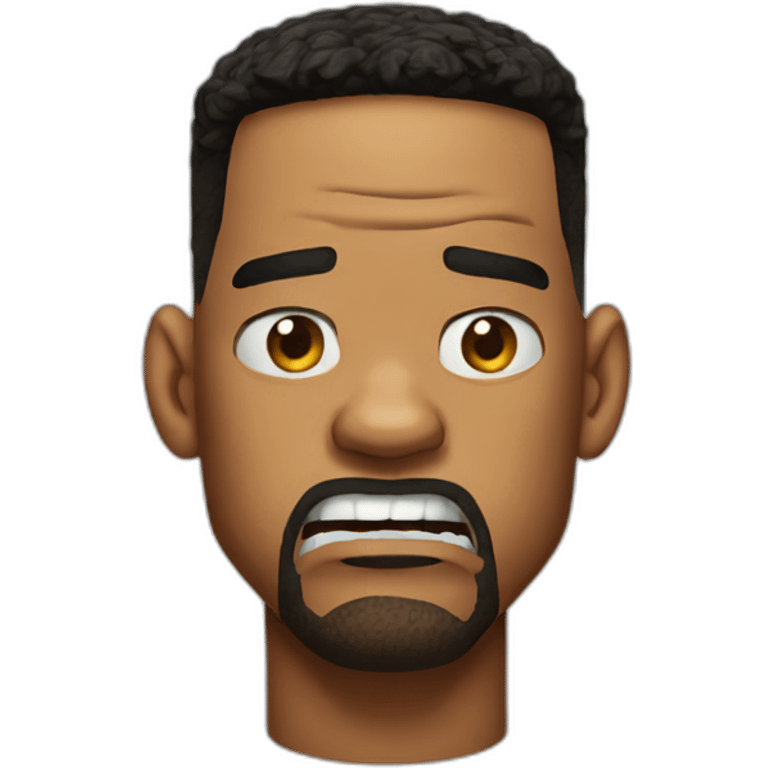 will smith angry head emoji