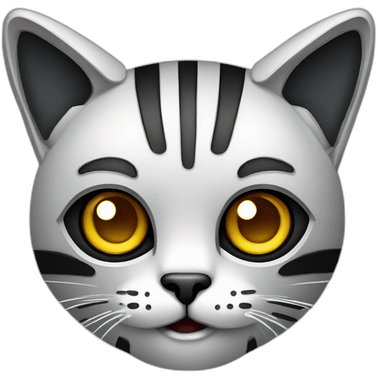 robot cat vector emoji