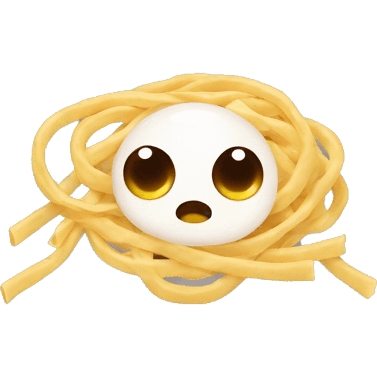 Egg and noodle emoji