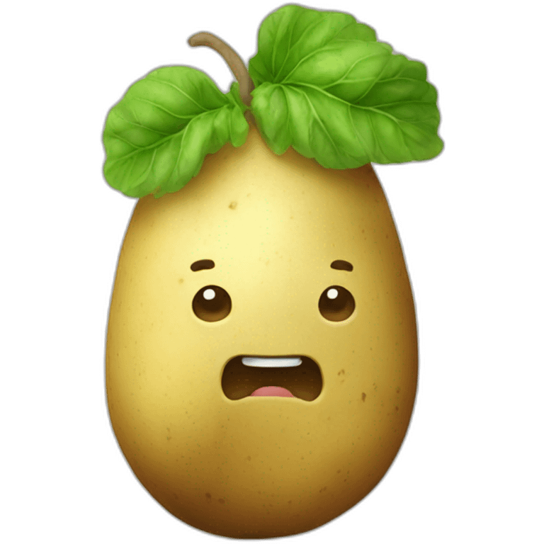 a potato that level up emoji