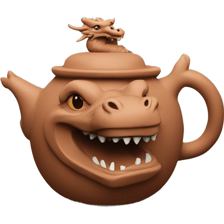 Yixing clay dragon teapot  emoji