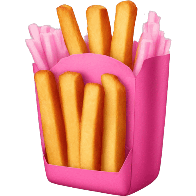 pink fries chicken emoji