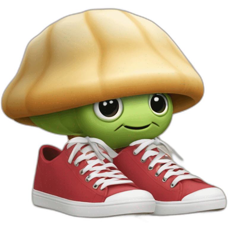 marcel the shell with shoes on emoji