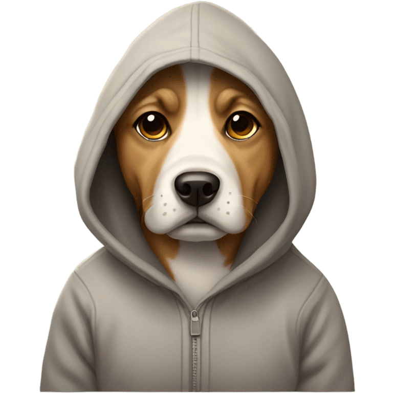  Dog wearing a hoodie emoji