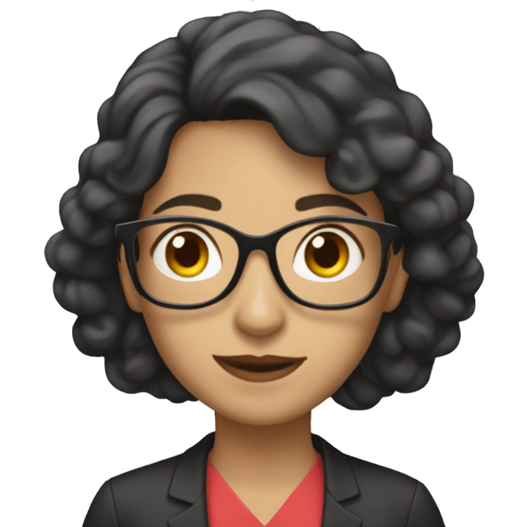 profesora morena recordando emoji