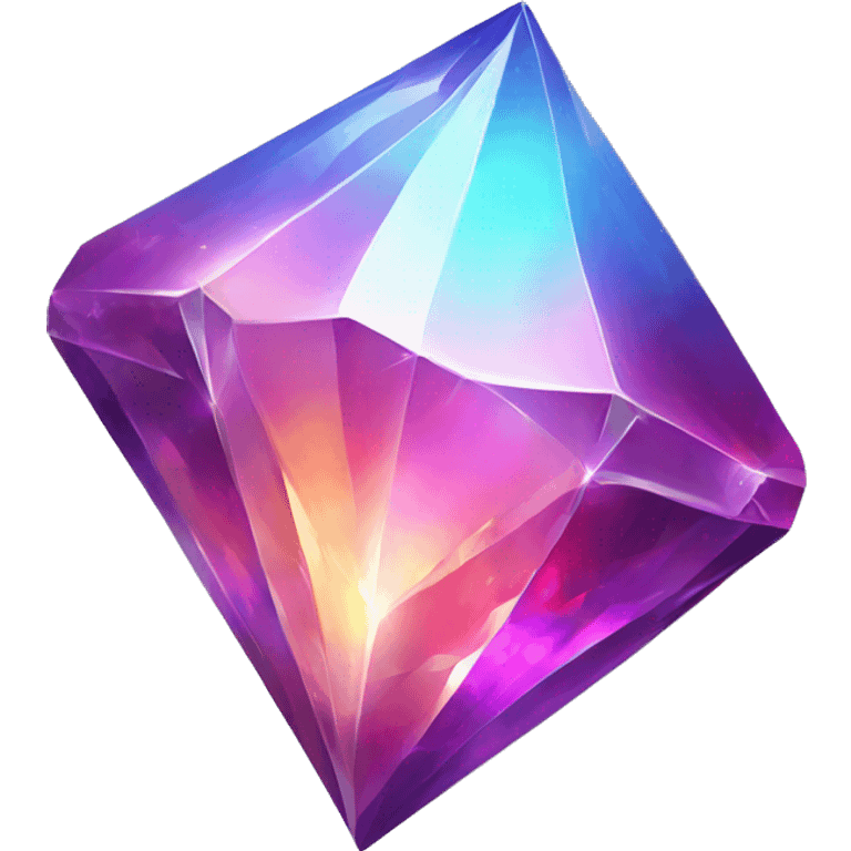 Shiny sparkly colorful crystal gem shard emoji