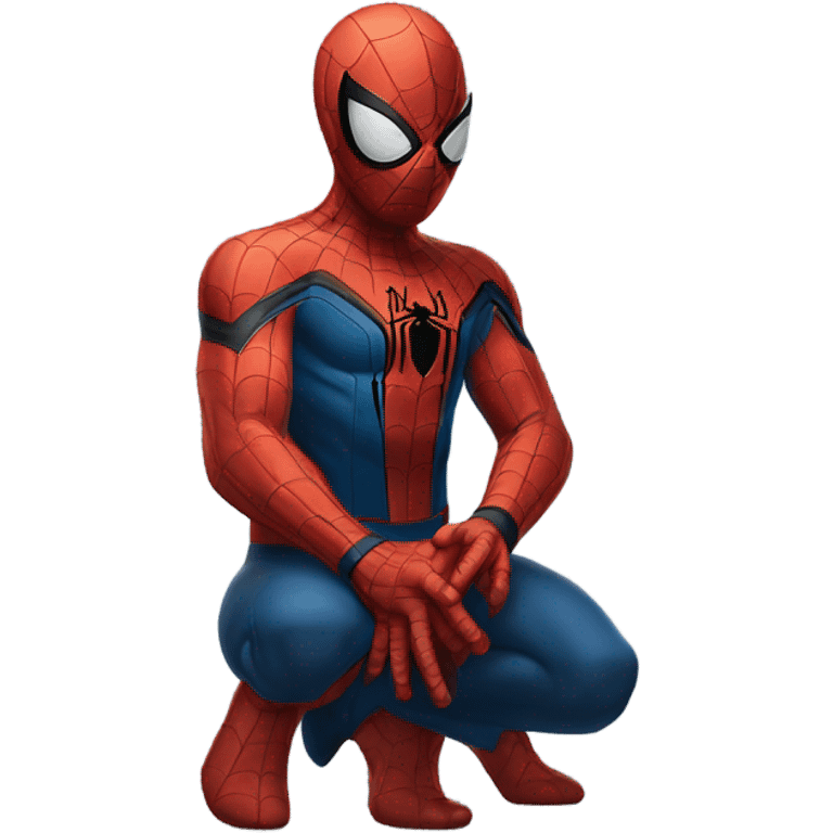 Spider-Man praying to God emoji