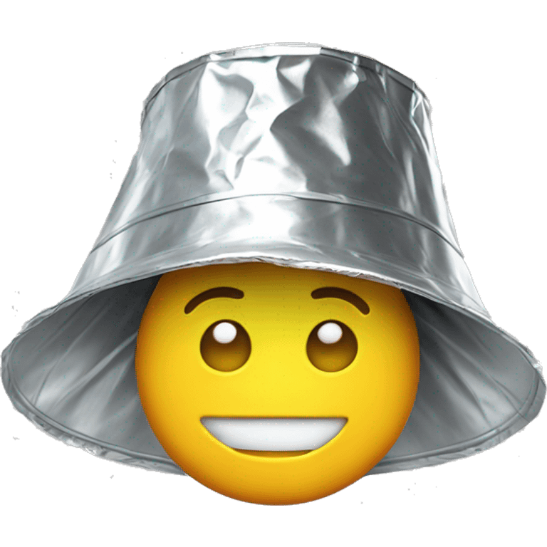 emoji in tin foil hat emoji