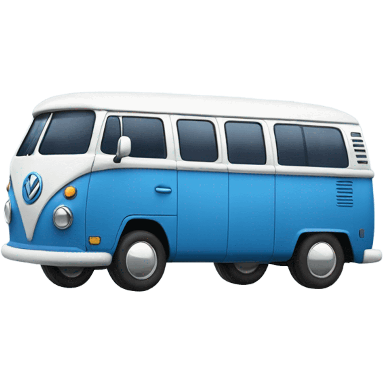 Blue VW bus emoji