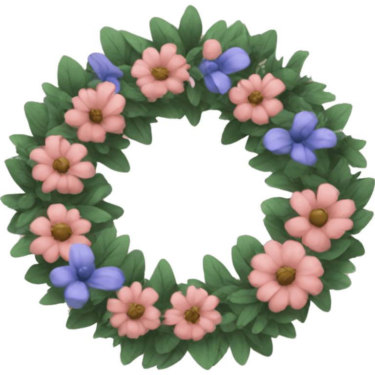 Aesthetic wreath emoji