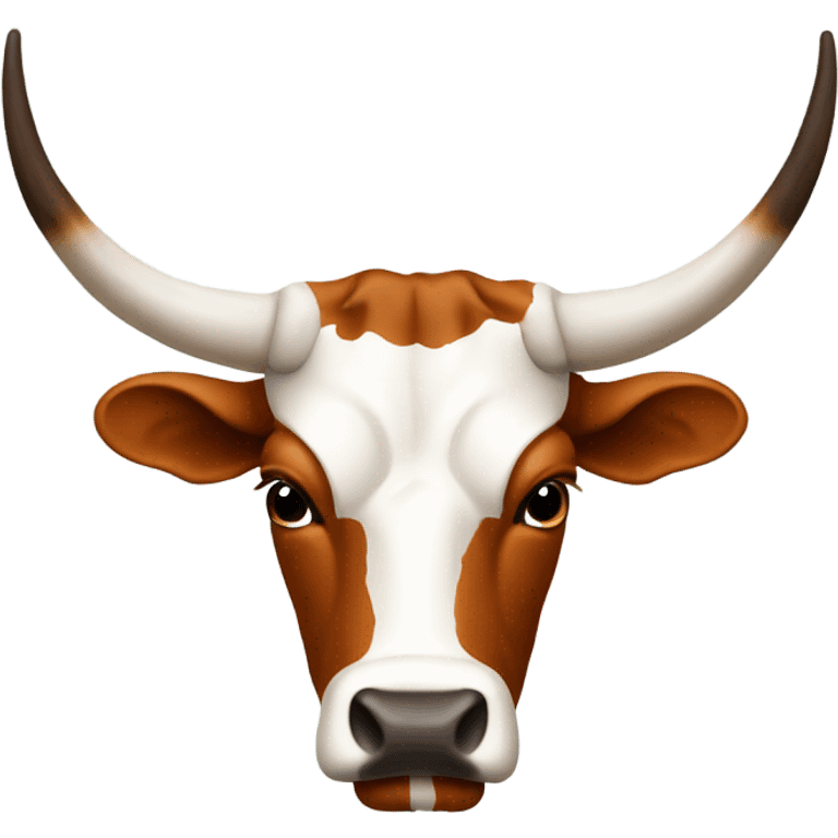 Upside down Texas longhorn emoji