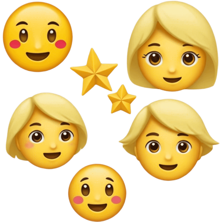 Смущенный покрыт поцелуями emoji