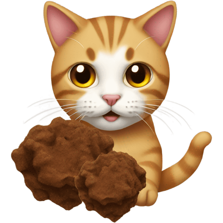 cat and poo emoji