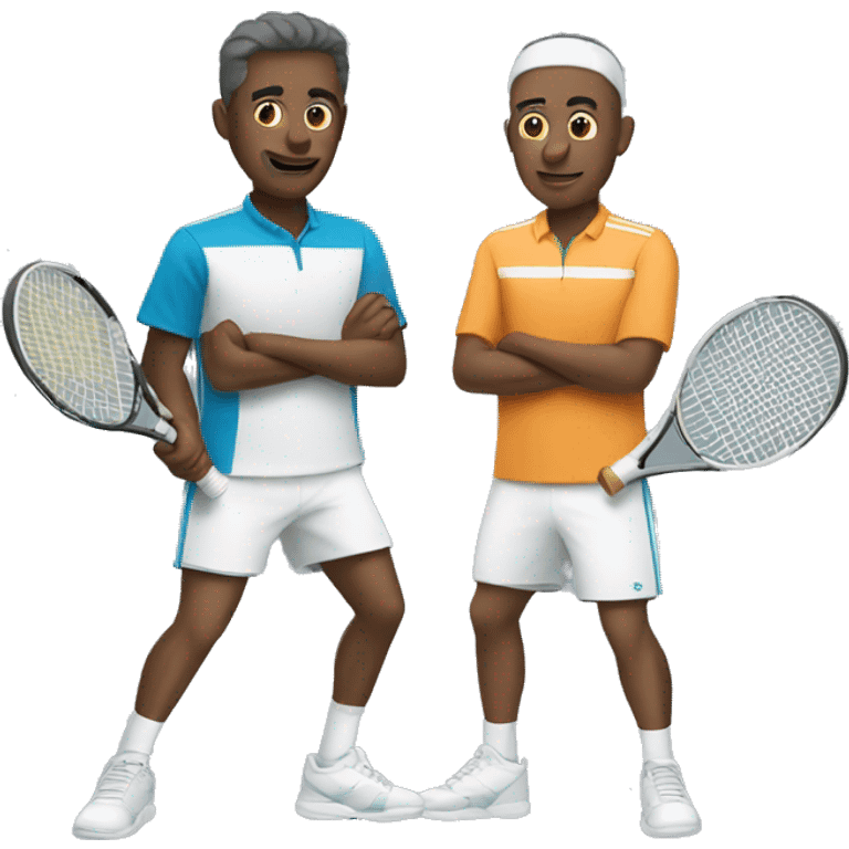 Two men tennis emoji