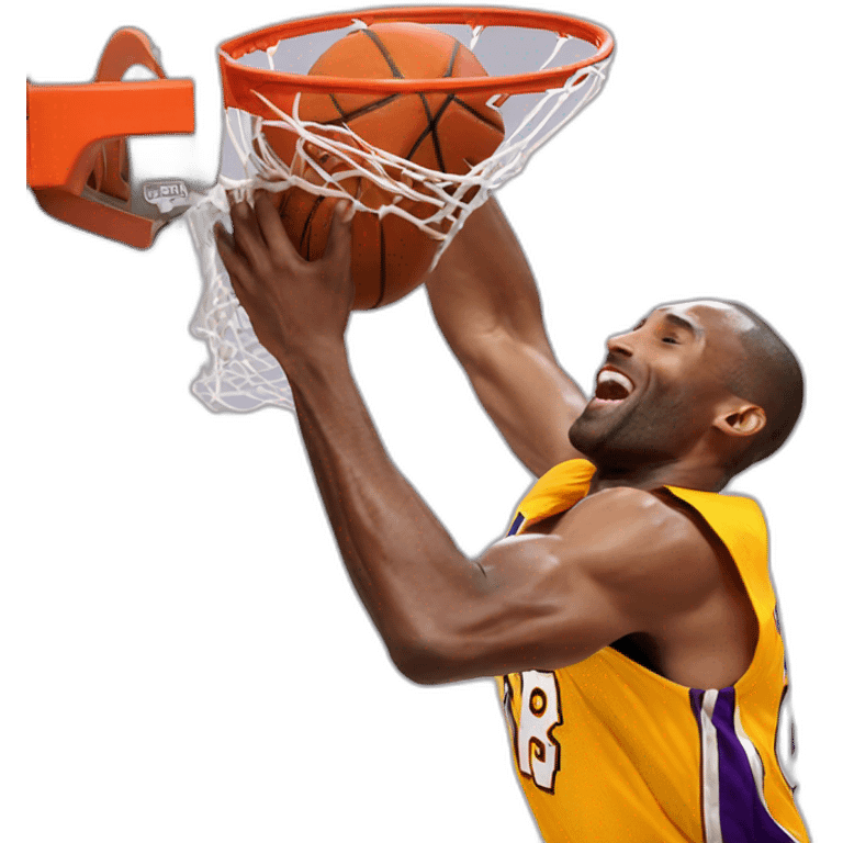 Kobe Bryant dunking emoji