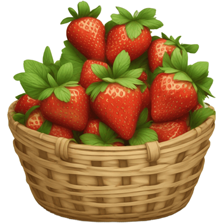 Strawberry basket emoji