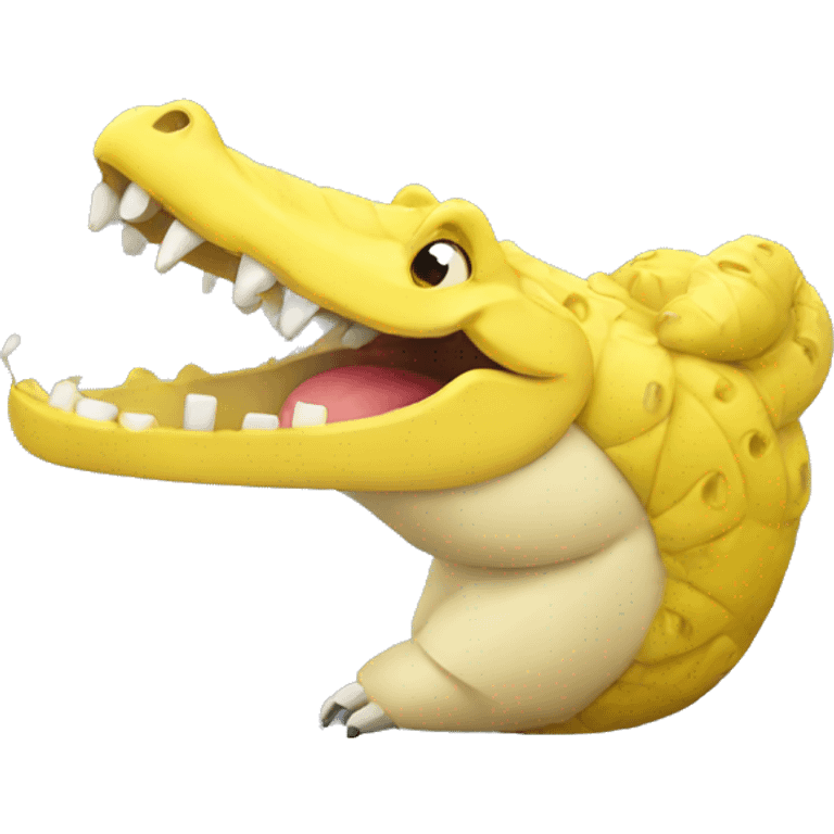 banana crocodile emoji