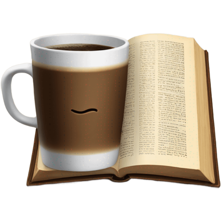 Coffee and bible emoji